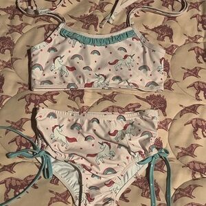 SweetHoney Size 4t Unicorn Two Piece Swimsuit NWOT